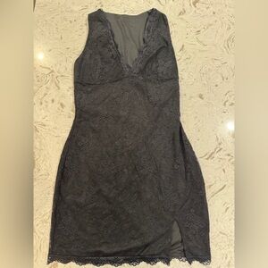 Elegant Black Lace Dress